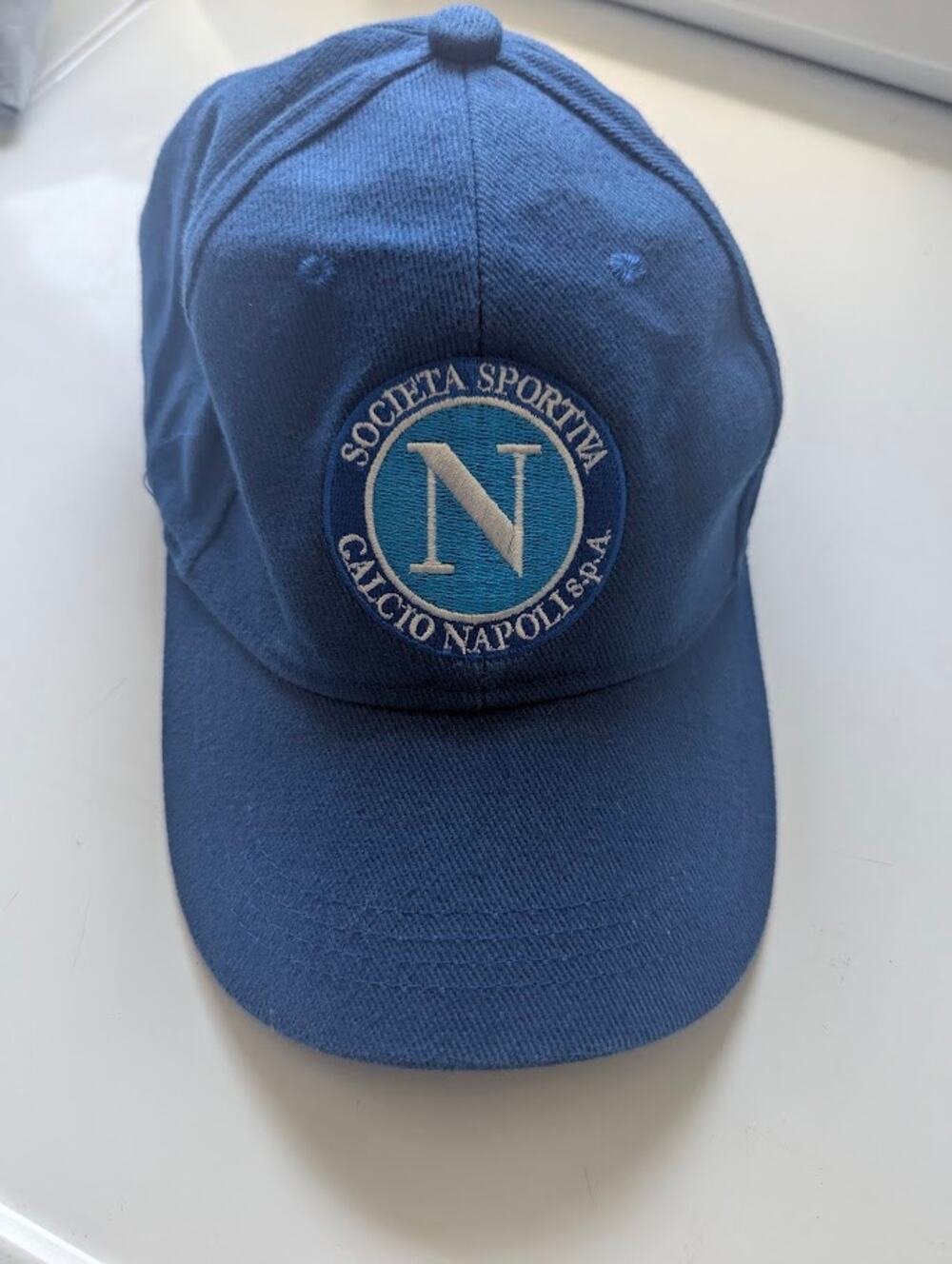 SSC Napoli Vintage Baseball Cap Blue Adjustable Hat Soccer Football Retro